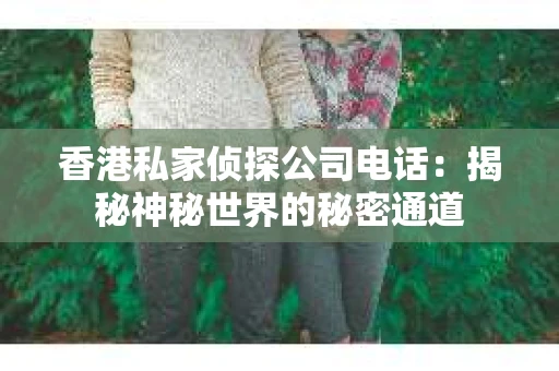 香港私家侦探公司电话：揭秘神秘世界的秘密通道