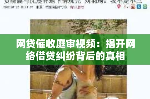 网贷催收庭审视频：揭开网络借贷纠纷背后的真相