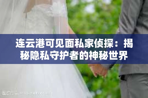 连云港可见面私家侦探：揭秘隐私守护者的神秘世界