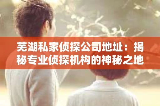芜湖私家侦探公司地址：揭秘专业侦探机构的神秘之地