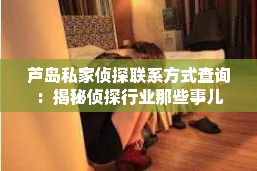 芦岛私家侦探联系方式查询：揭秘侦探行业那些事儿