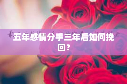五年感情分手三年后如何挽回？