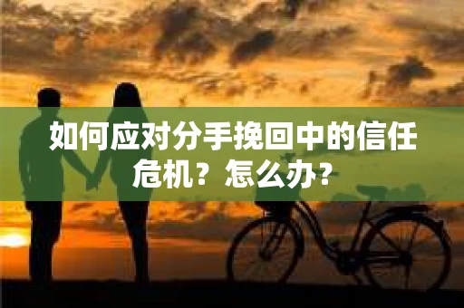 如何应对分手挽回中的信任危机？怎么办？