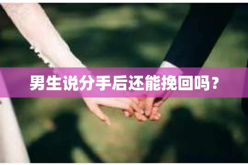男生说分手后还能挽回吗? 男生说分手后还能挽回吗?