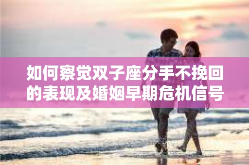 如何察觉双子座分手不挽回的表现及婚姻早期危机信号？
