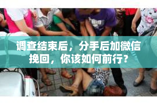 调查结束后，分手后加微信挽回，你该如何前行？