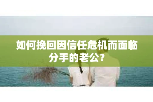 如何挽回因信任危机而面临分手的老公? 如何挽回因信任危机而面临分手的老公?